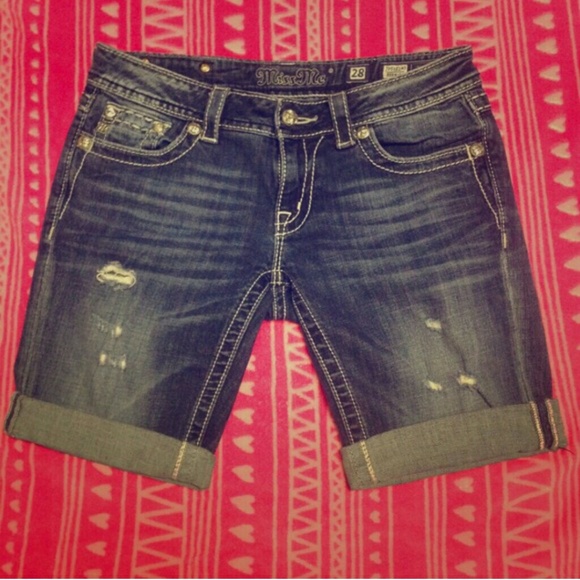 Miss Me bermuda shorts.