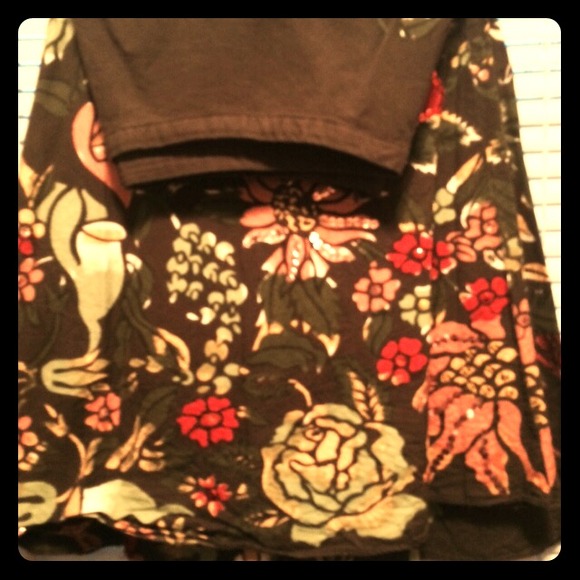 Knee length vintage A-line skirt