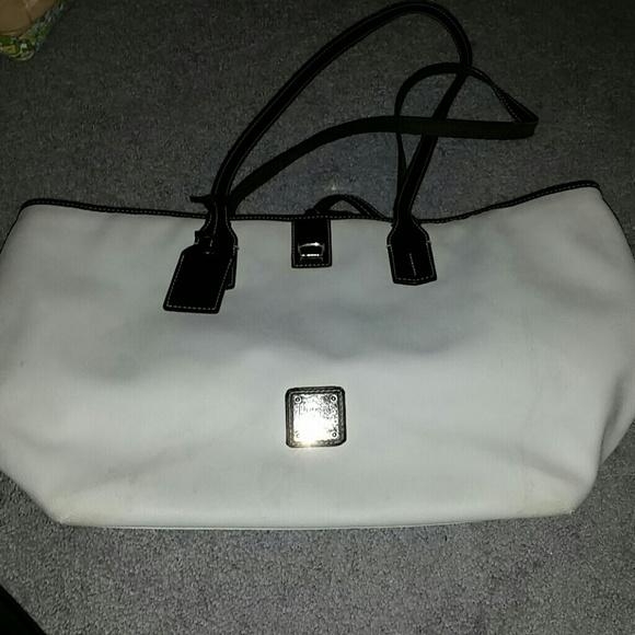 White D&B purse