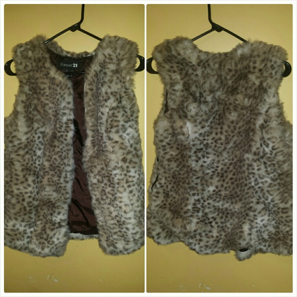 Faux fur vest --SOLD VINTED