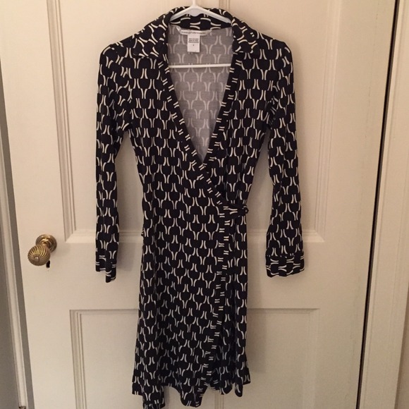 DVF silk wrap dress