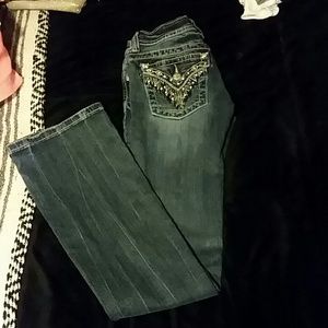 Size 25 (Inseam:34) Bootcut Miss Me Jeans