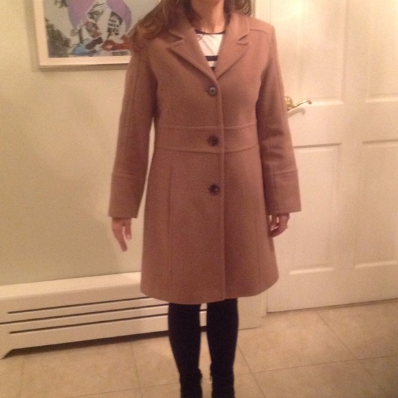 Marc New York tan petite coat.