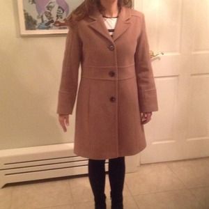 Marc New York tan petite coat.