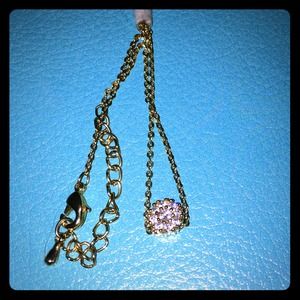 BUNDLE TWO GOLDTONE NECKLACES--HEART & DOME
