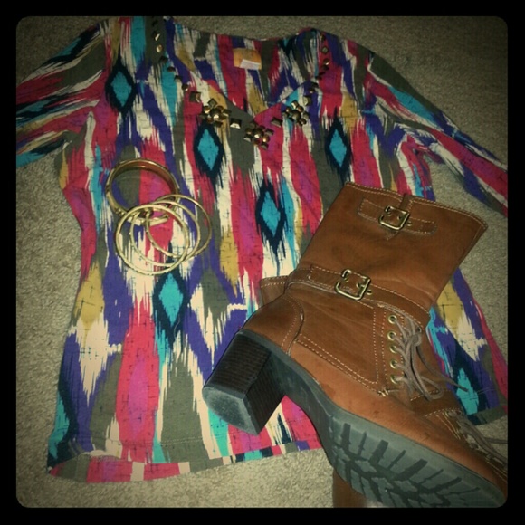 Multi colored top