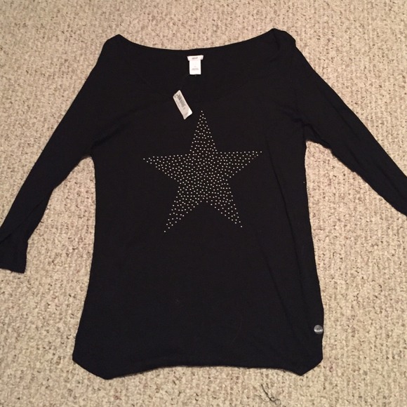 Aerie Black Star Shirt