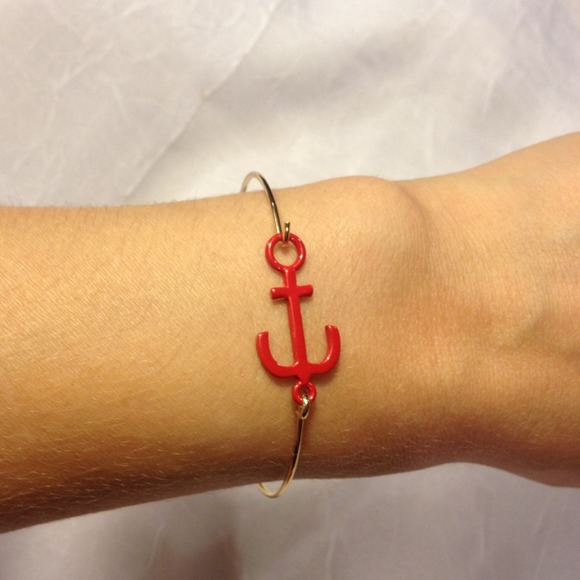 🚫SOLD🚫 red anchor bracelet - Picture 3 of 4