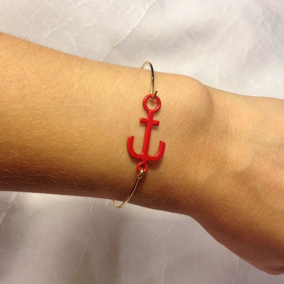 🚫SOLD🚫 red anchor bracelet - Picture 4 of 4