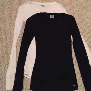 Victoria's Secret White and Black Thermals