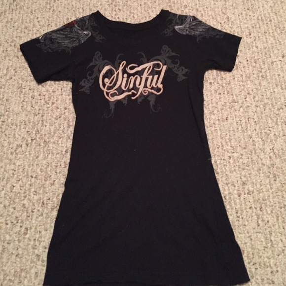Sinful Black Tee