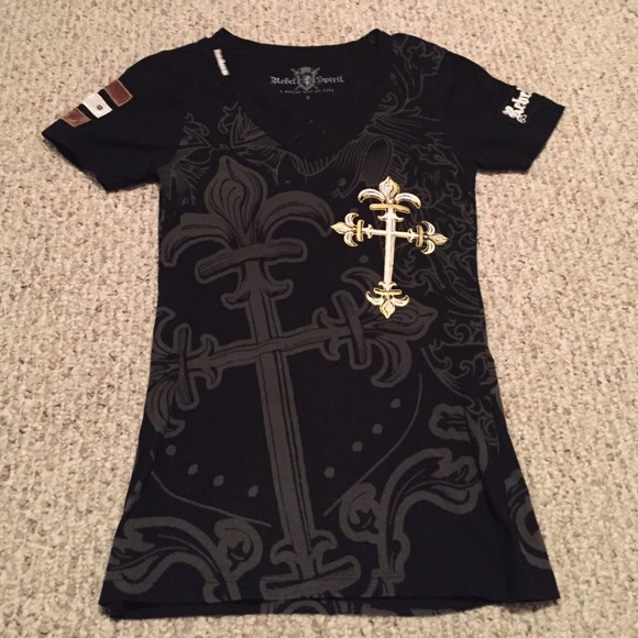 Rebel Spirit Black Tee