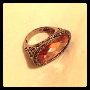 Cocktail silver ring