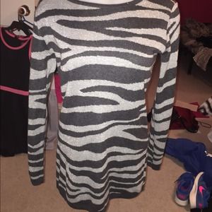 Zebra long sweater