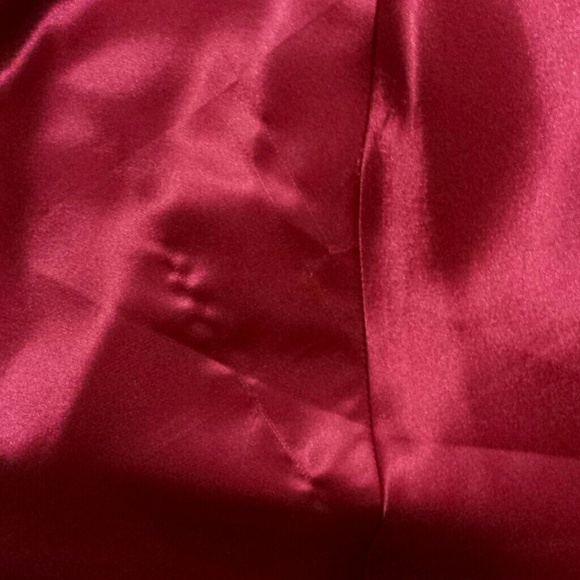 Raspberry pink long formal/prom/evening gown - Picture 3 of 4