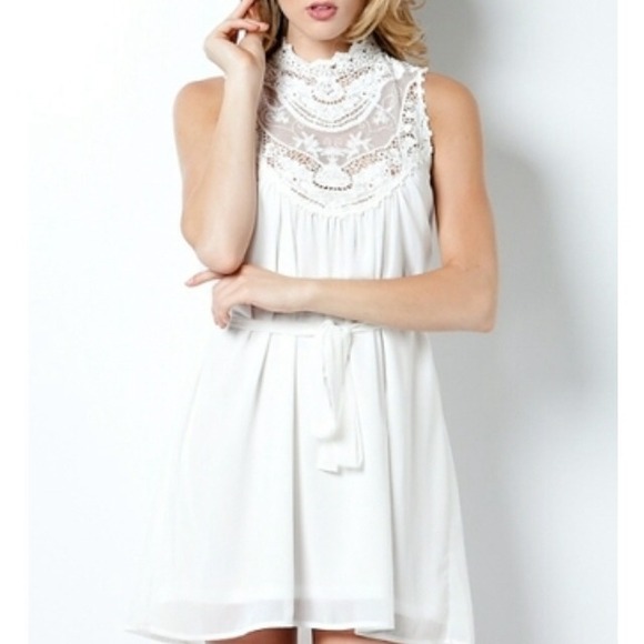 Creme and lace holiday dress!