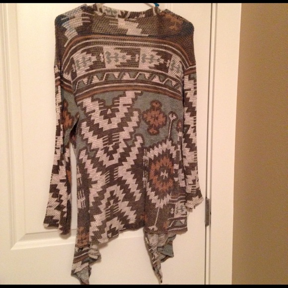 Aztec flowy cardigan - Picture 4 of 4