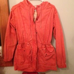 Orange Military Jacket