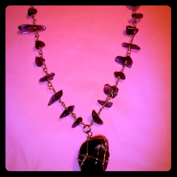 Purple Crystal Necklace