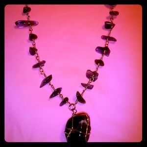 Purple Crystal Necklace