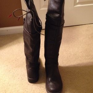 Knee high brown boots