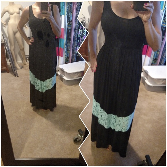 👗color block maxi 💜 $15 bundle add on - Picture 2 of 4