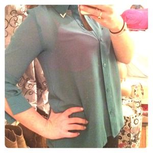 Turquoise blouse