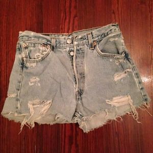 Jean High Wasted Shorts