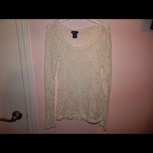 Rue21 white lace top