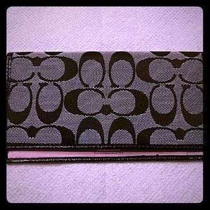 Coach Check Book Cover