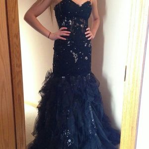 Black Lace Jovani Dress