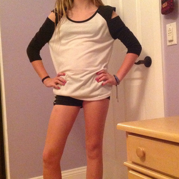 Black and white shirt