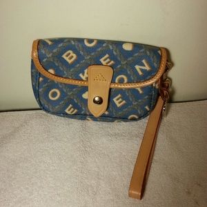 Blue Dooney & Bourke wristlet