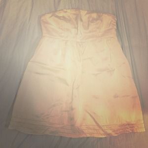 Banana Republic Silk Cream Tube Top