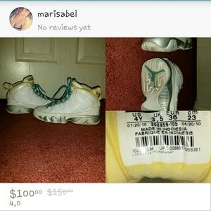 Turquoise & Yellow 9s