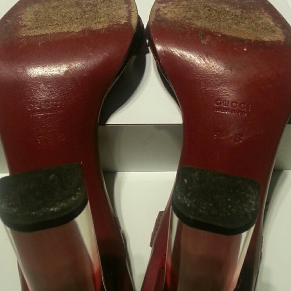 ⭐️ Gucci lucite snakeskin c-thru heels - Picture 5 of 6