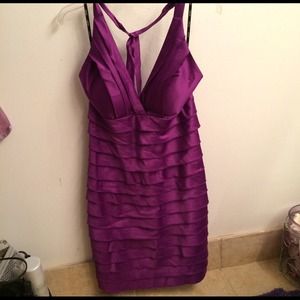Purple cocktail dress