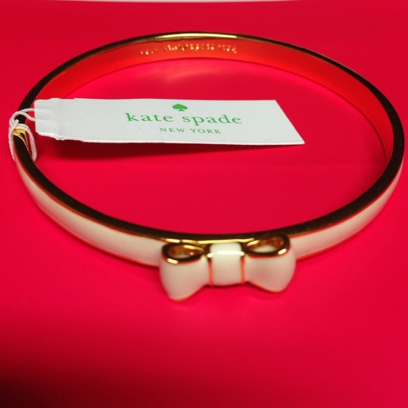 kate spade Jewelry - NWT Authentic White Kate Spade Bangle