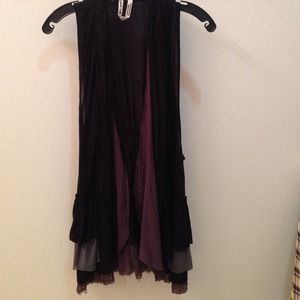 Free People Ruffle Vest