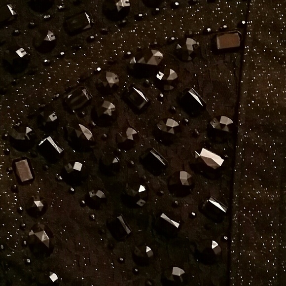 Black rhinestones mini skirt - Picture 3 of 4