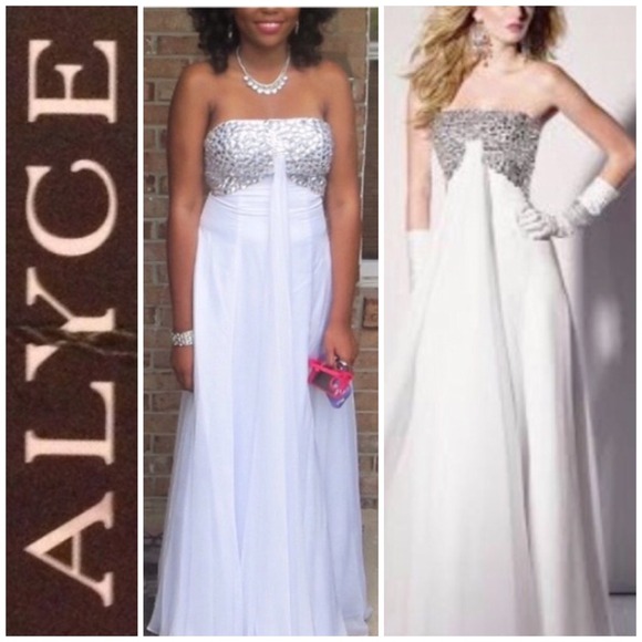 Alyce Paris Dresses & Skirts - 🆕 Alyce White Formal/Homecoming/Prom Dress/Gown