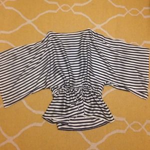 Chaps satin kimono shape top