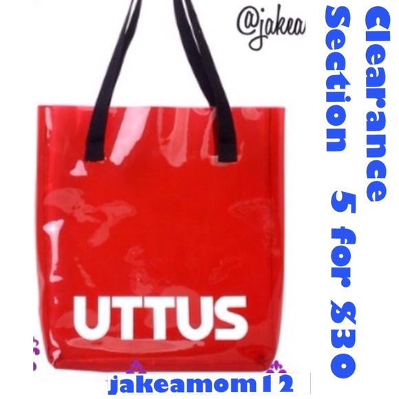 Vinyl Jelly tote 🌟RED🌟SOLD