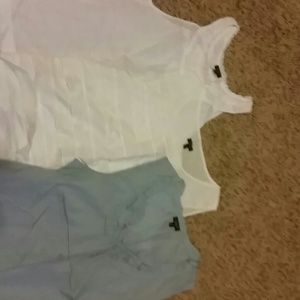 BUNDLE- 3 Talbots tops 1 blue 2 white.