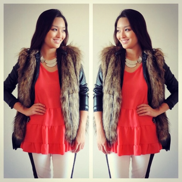 Outerwear - Faux fur vest ❤️