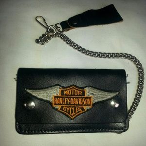 Vintage harley wallet with chain
