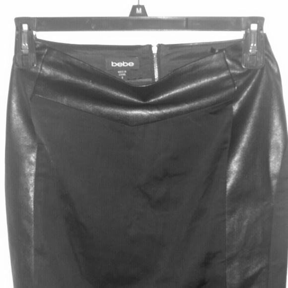 REDUCED!!!!!!Bebe leather skirt