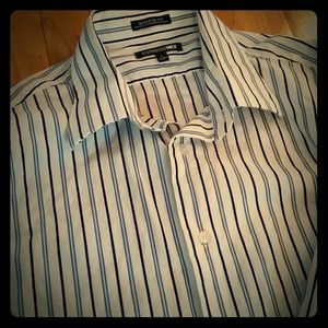 *PRICE DROP* Men's blue stripe dress shirt