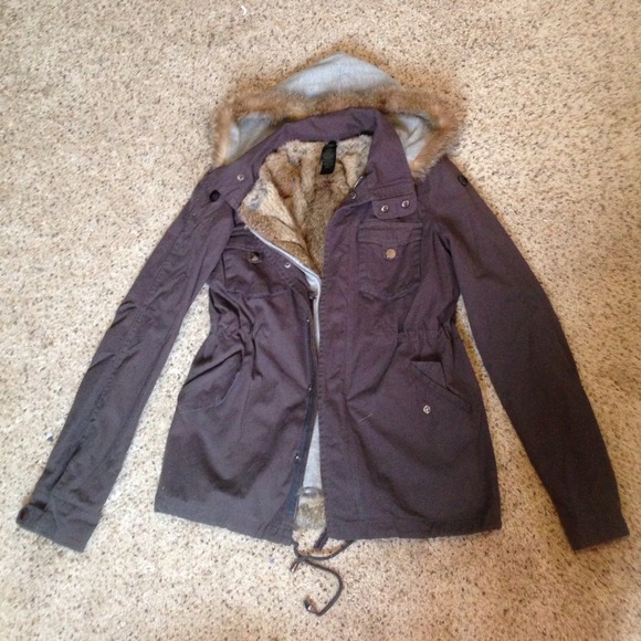 La Rok Luxe trimmed hoodie.