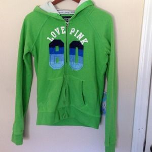 warm pink hoodie